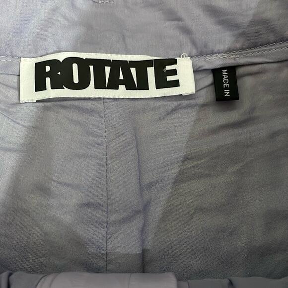 Rotate Birger Christiensen Faux Vegan Leather Pants Purple Size 6 New Y2K - Picture 8 of 10